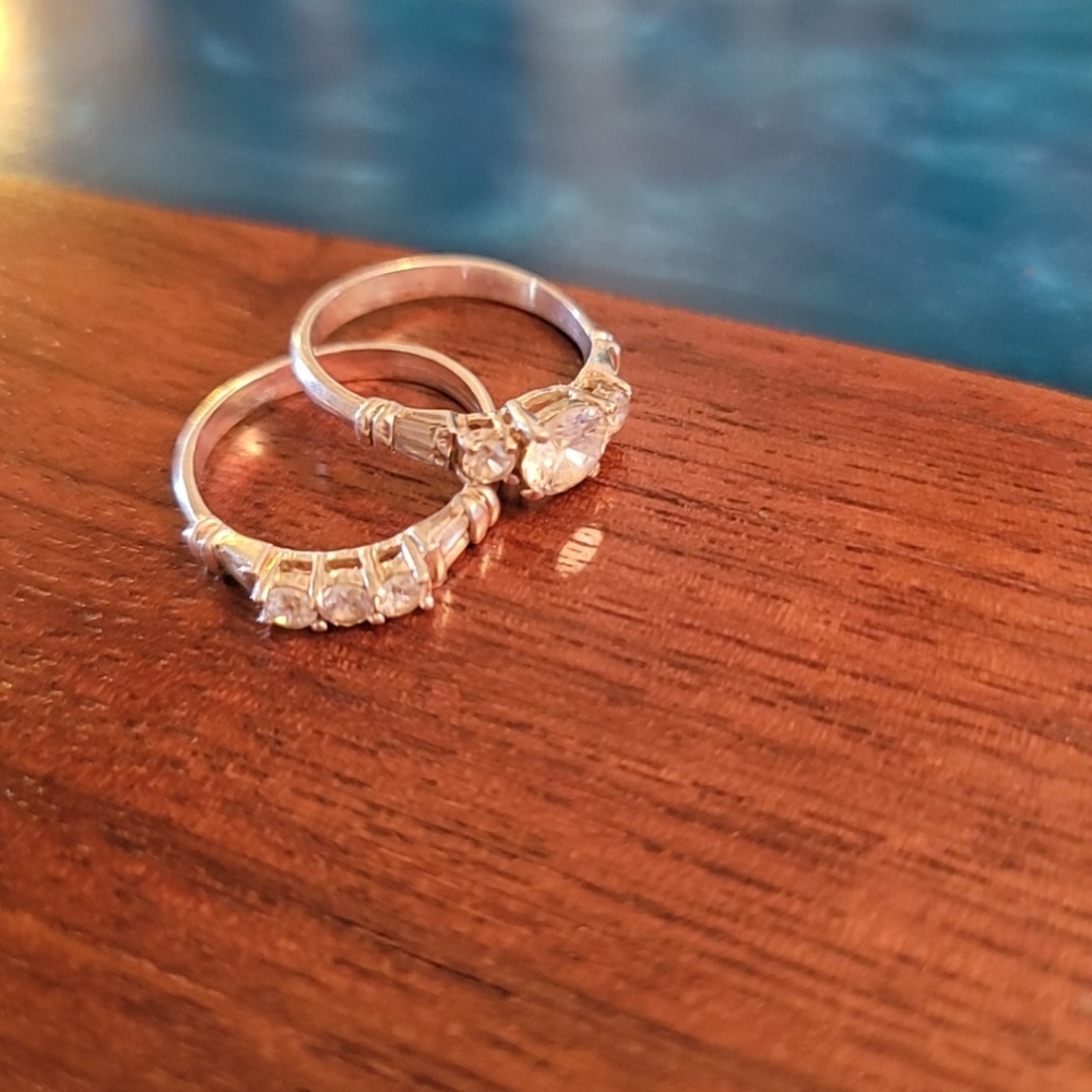 Ring Set, wedding. Sz 7